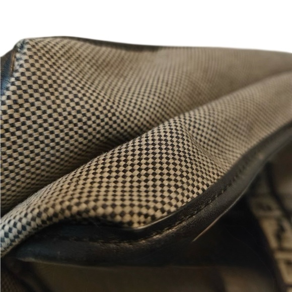 Authentic Vintage Fendi Zucca Monogram Boston - Top Handle Duffle FF Canvas Bag - Picture 9 of 9